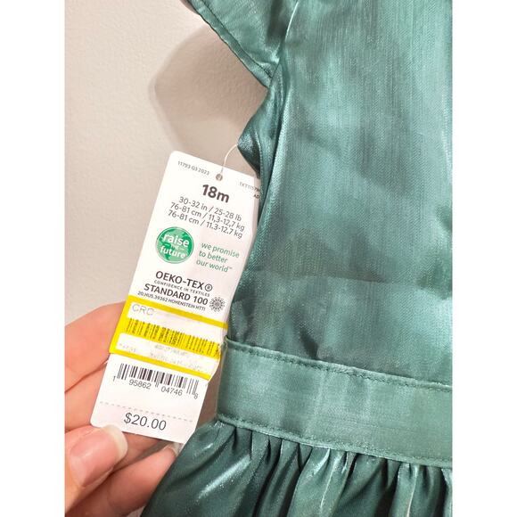 Carter’s 18 Month Green Holiday Dress - Picture 3 of 3